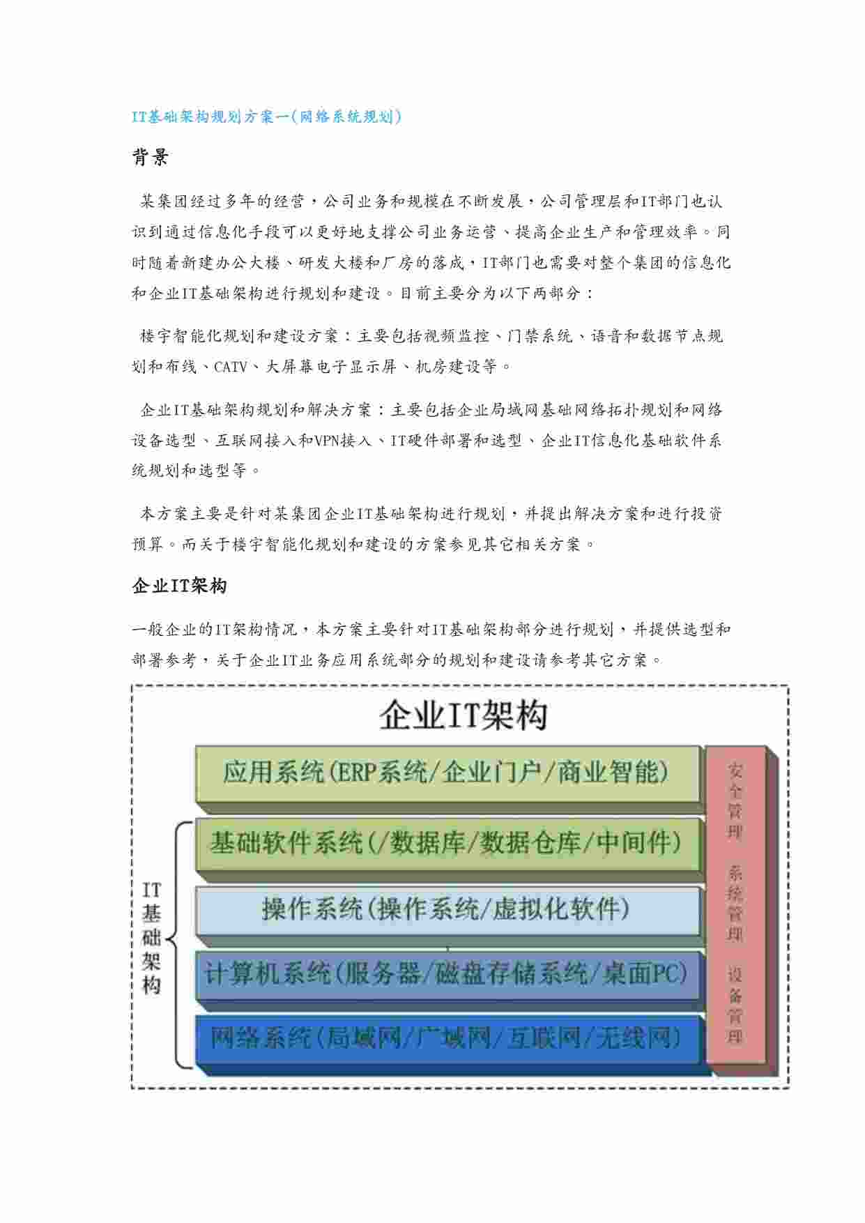 方案-IT基础架构规划方案.doc-0-预览