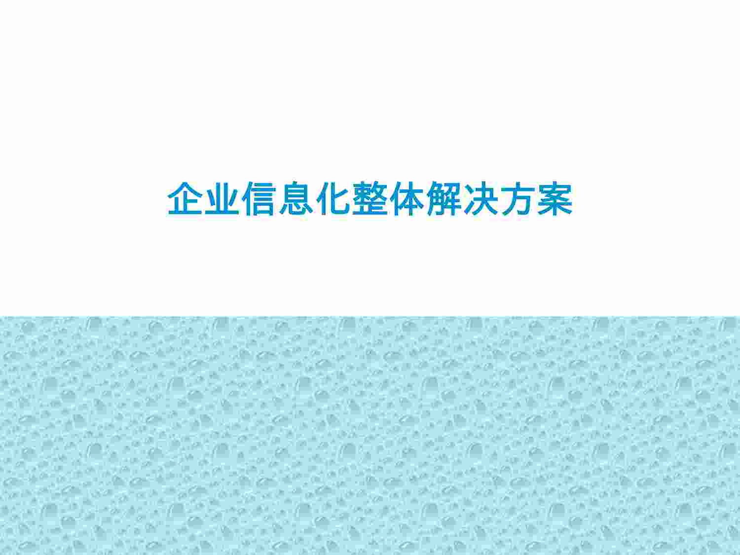 方案-企业信息化整体解决方案.pptx-0-预览