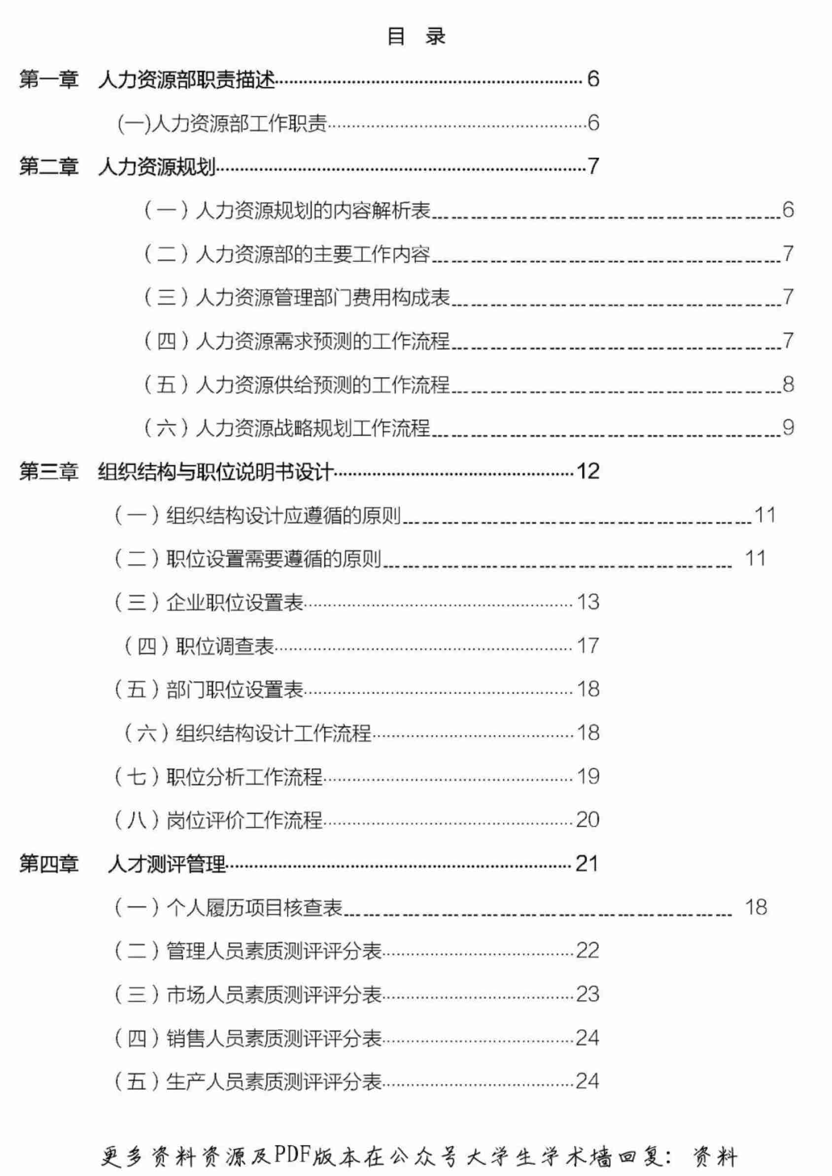 人力资源管理手册(经典).pdf-0-预览