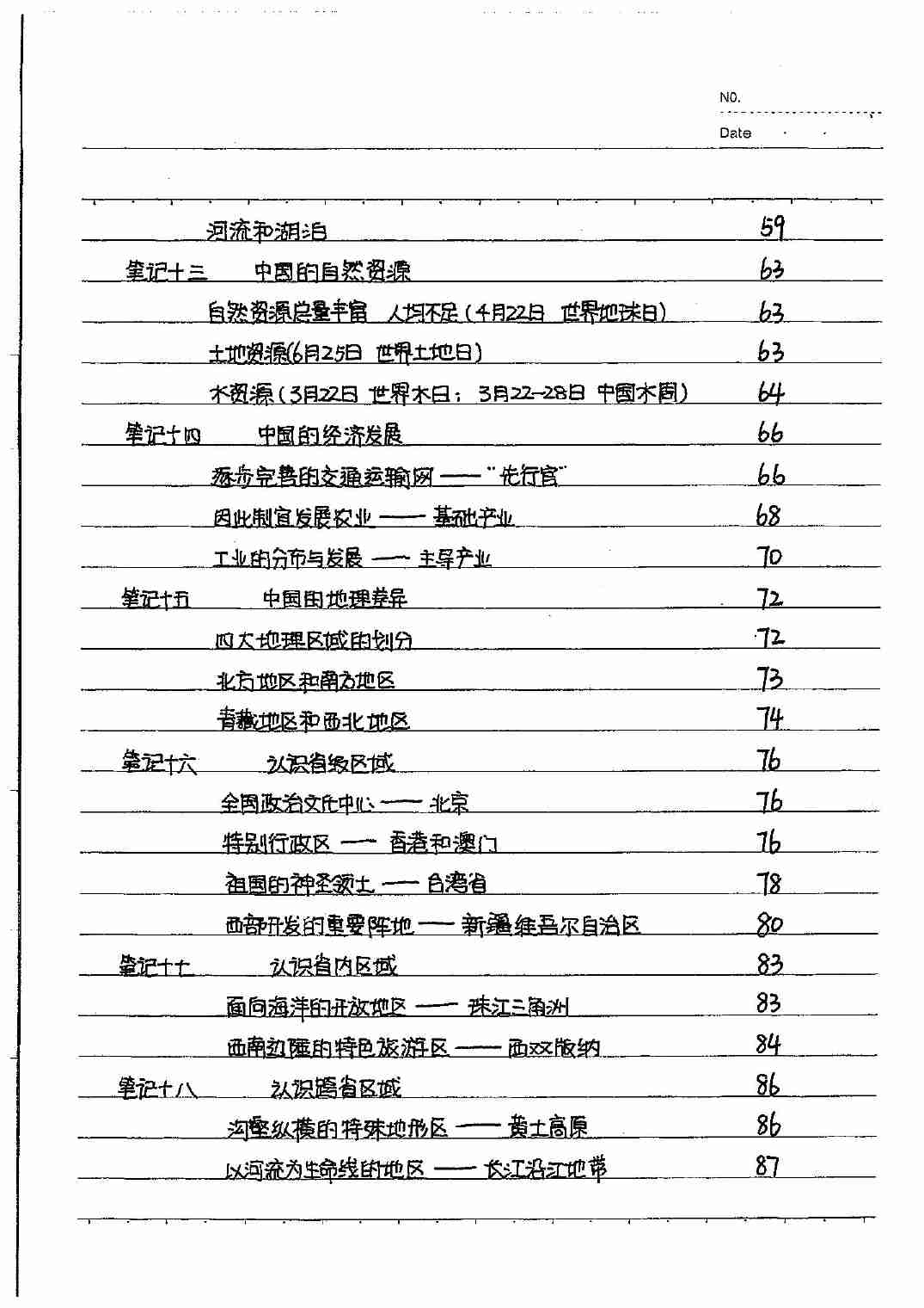 初中地理状元笔记手写版.pdf-3-预览