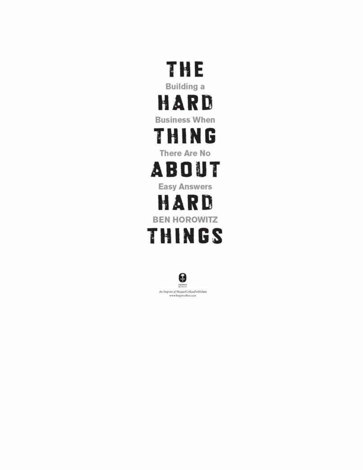 创业维艰-The Hard Thing About Hard Things (Ben Horowitz).pdf-1-预览