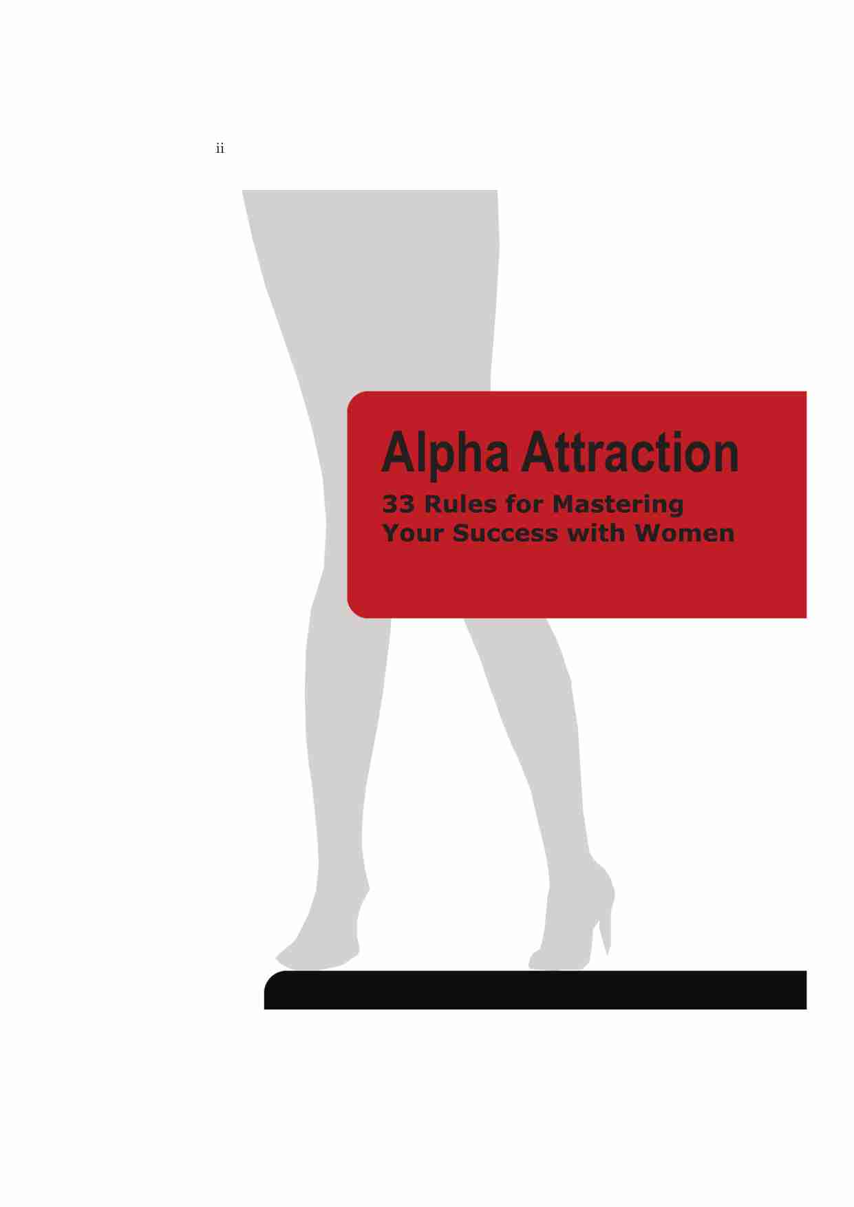 alpha阿尔法吸引——把妹制胜的33条规则 - Steve Scott.pdf-1-预览