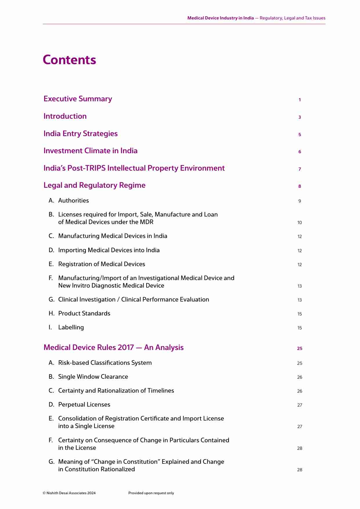 NishithDesai-印度医疗器械行业-监管、法律和税务问题 Medical Device Industry in India Regulatory, Legal and Tax Issues.pdf-4-预览