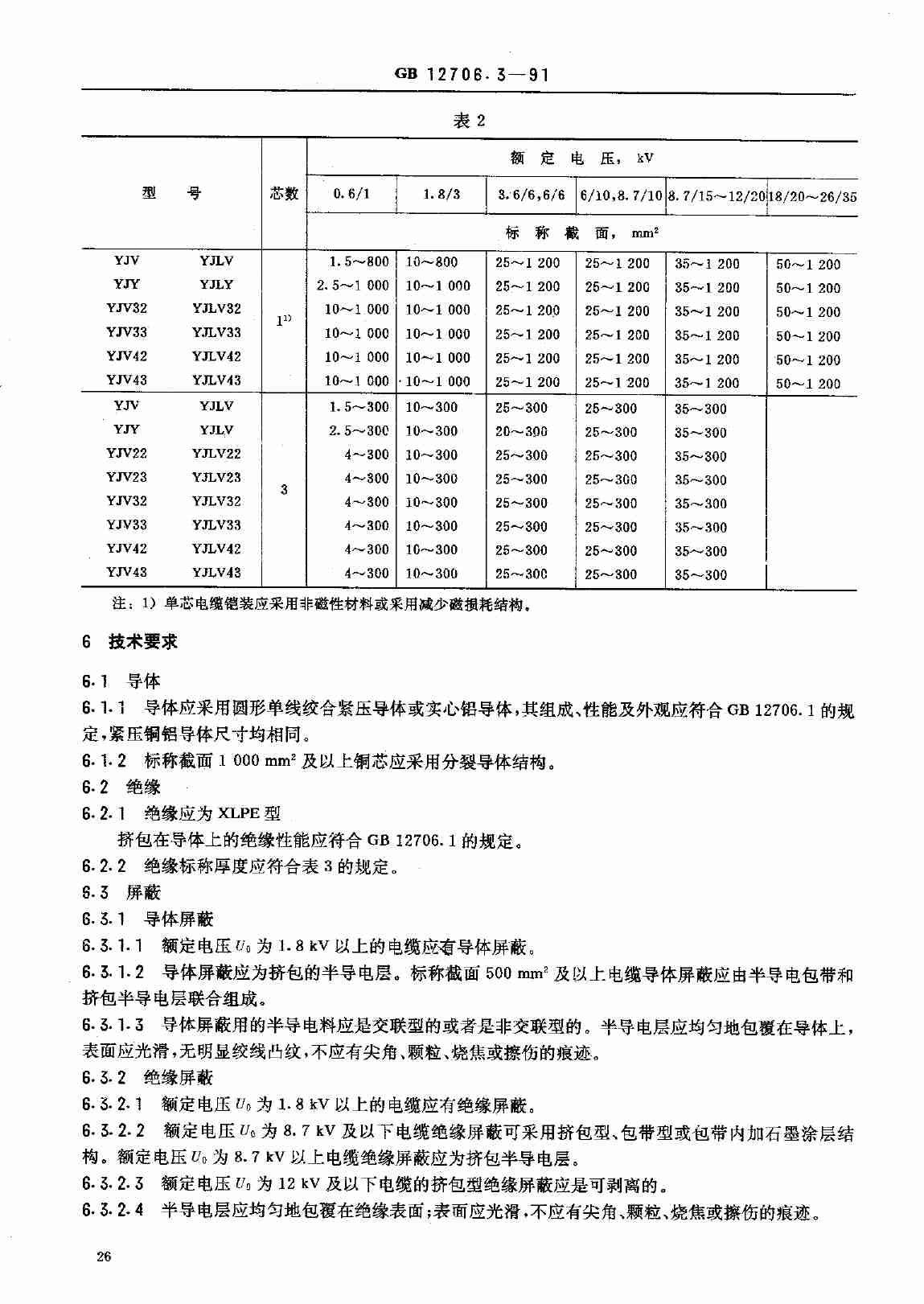 GB 12706.3 交联聚乙烯绝缘电力电缆.pdf-2-预览