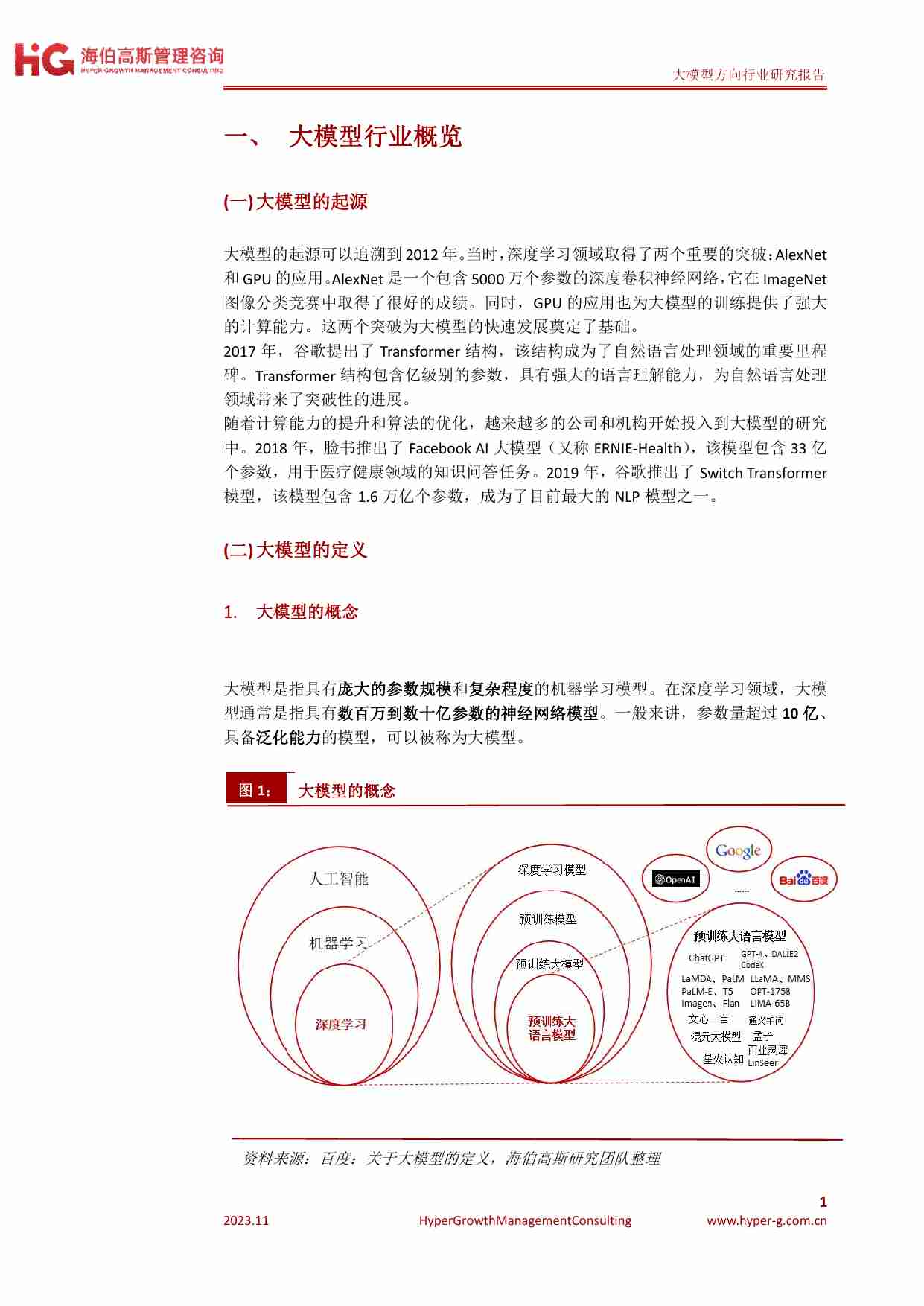 大模型方向行业研究报告 2023-HG海伯高斯管理咨询.pdf-2-预览