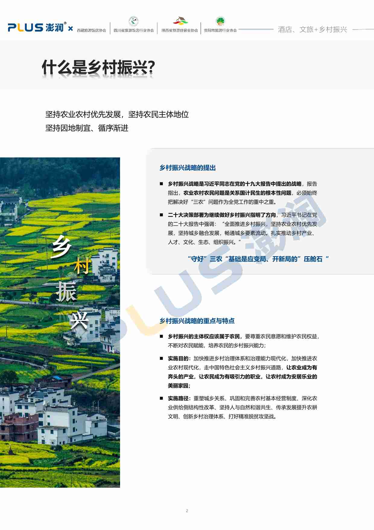 澎润 -2023酒店文旅业乡村振兴发展洞察报告.pdf-2-预览