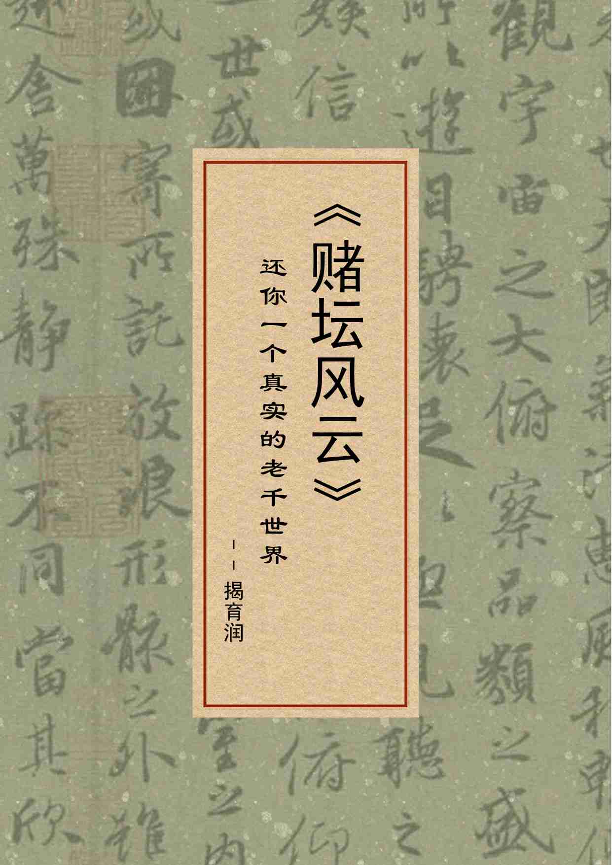 22-赌坛风云-还你一个真实的老千世界-揭育润.pdf-0-预览