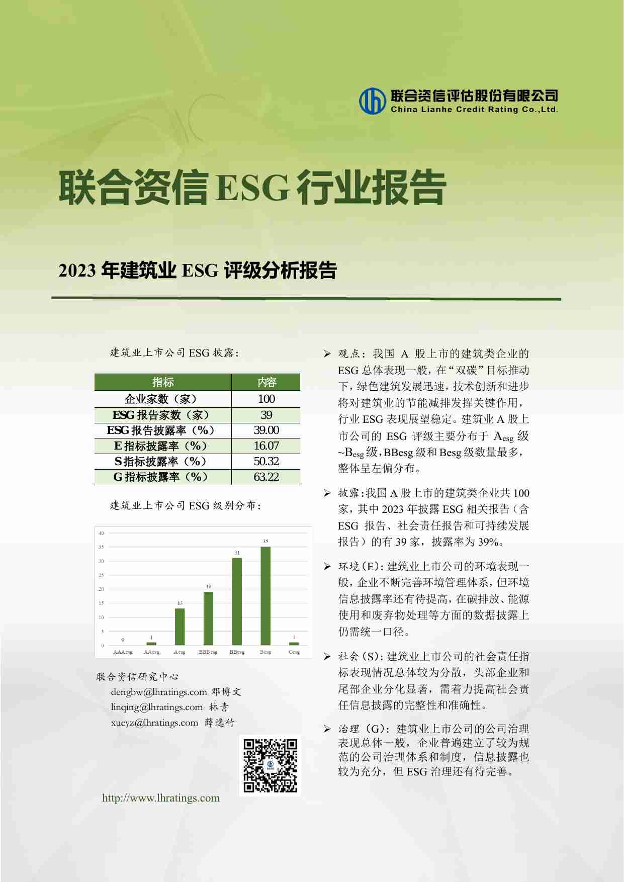 2023年建筑业ESG评级分析报告-联合资信.pdf-0-预览