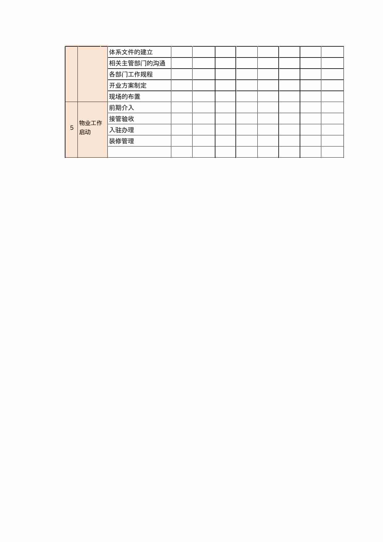 28 物业管理工作进度表.xlsx-2-预览