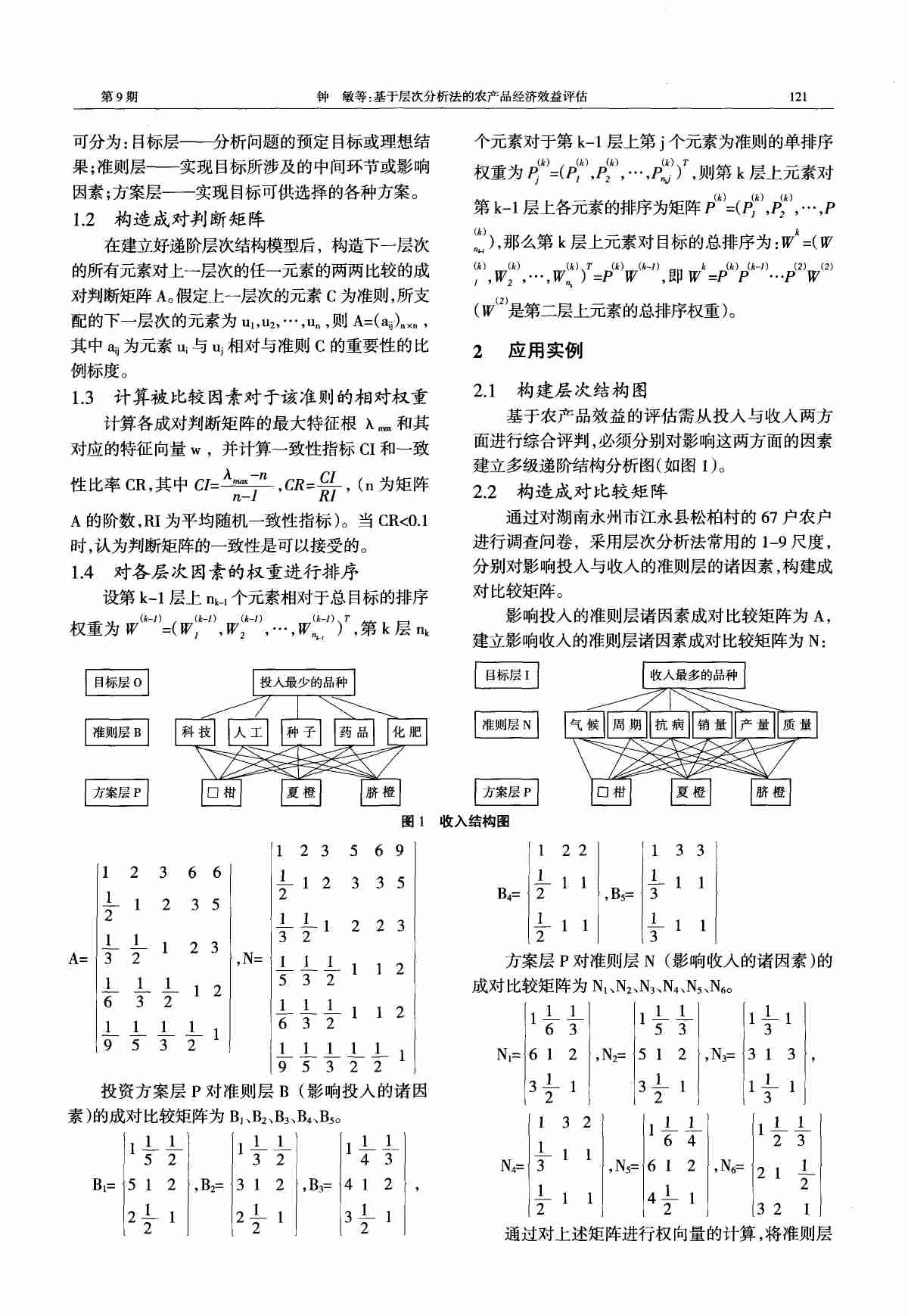 基于层次分析法的农产品经济效益评估.PDF-1-预览