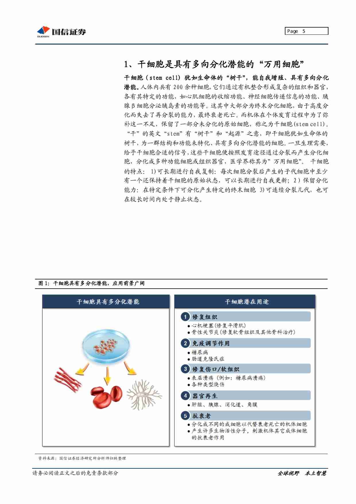 国信证券-干细胞行业：“万用细胞”引领再生医学革命.pdf-4-预览