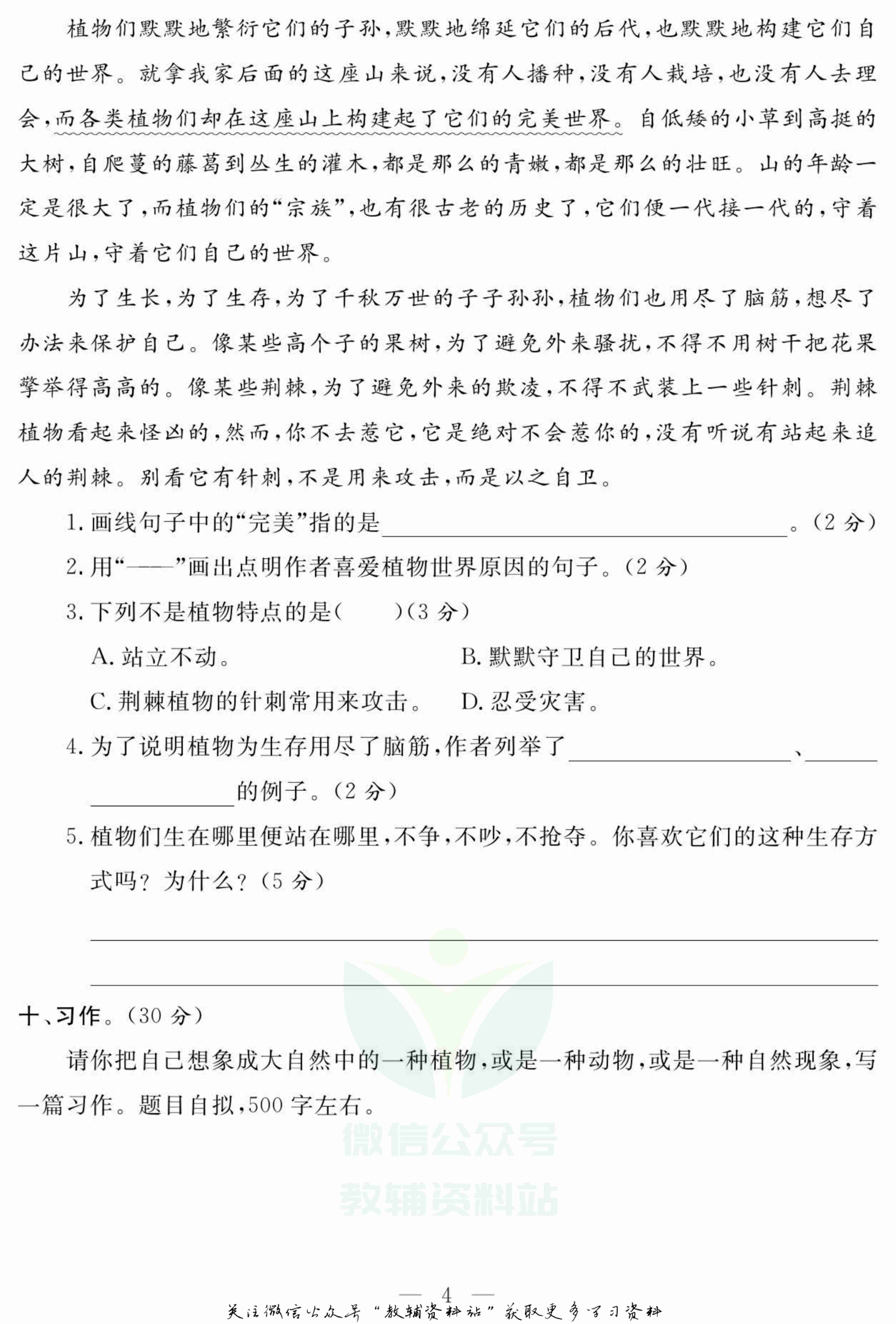 名师面对面大试卷六年级上册语文部编版.pdf-4-预览