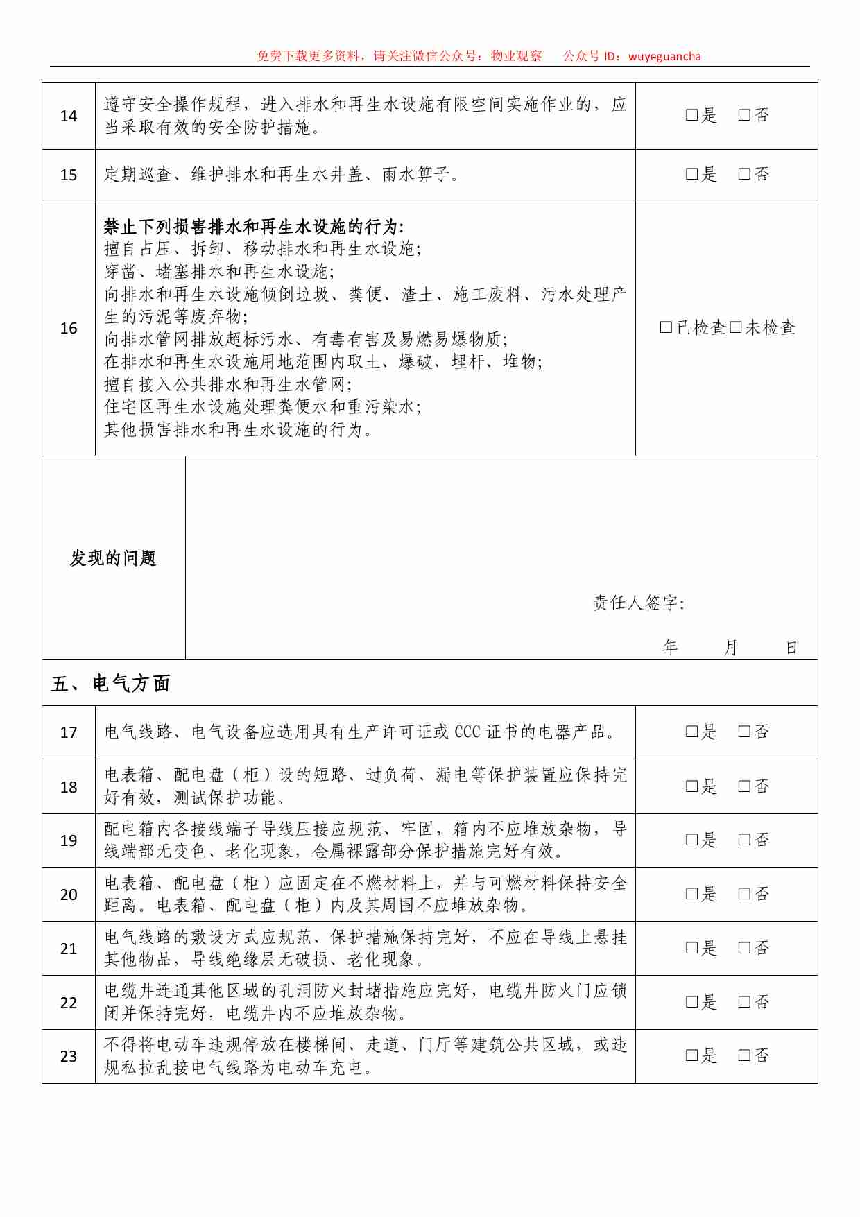 4 物业企业安全生产自查表.pdf-2-预览