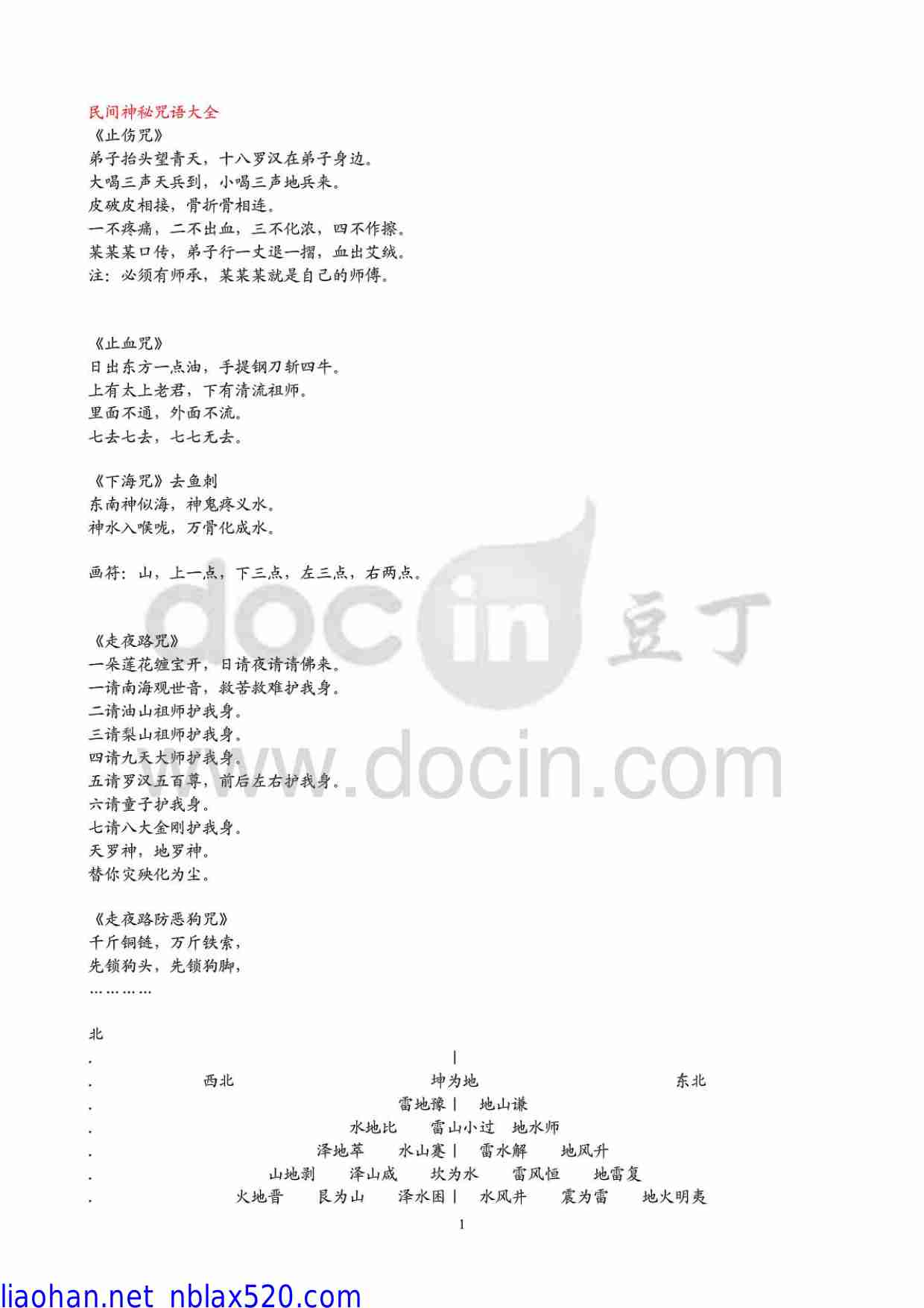 鲁班全书（上册）民间神咒大全.pdf-0-预览