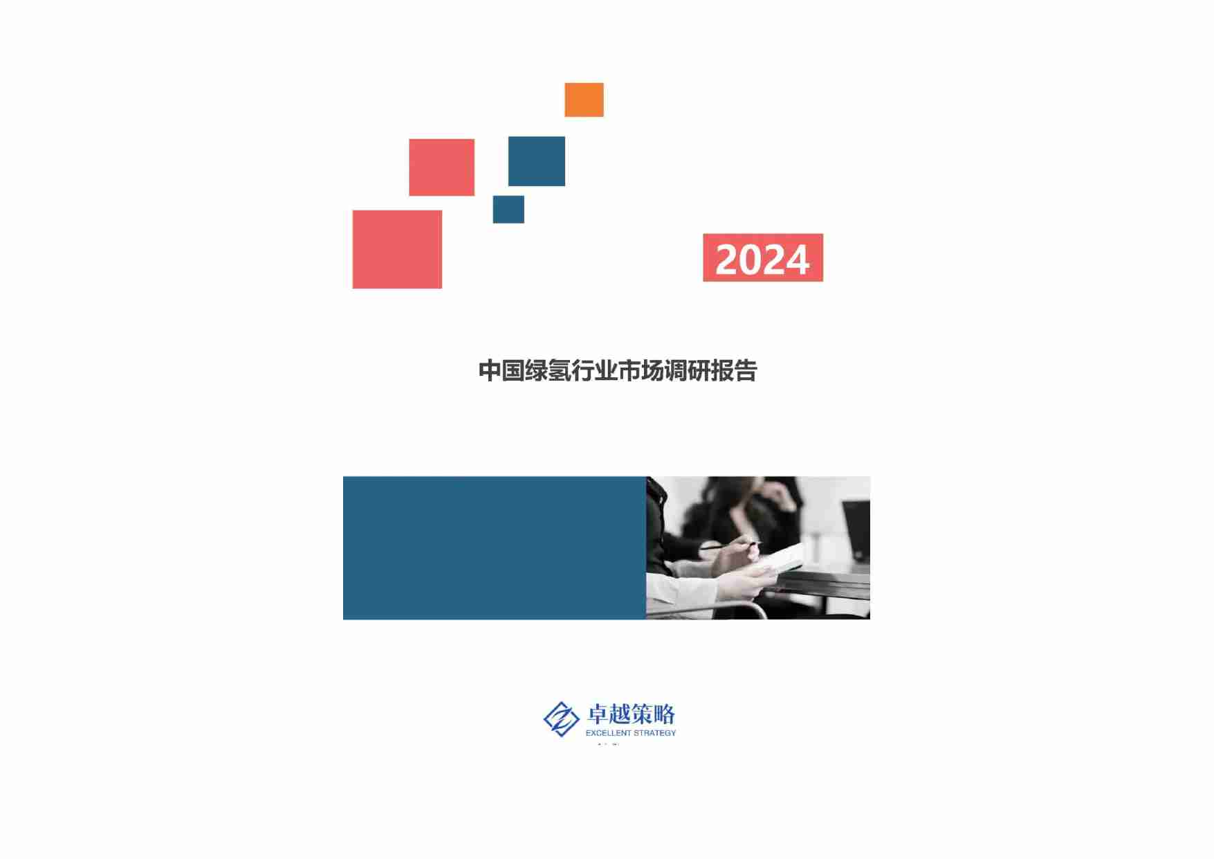 卓越策略：中国绿氢行业市场调研报告 2024.pdf-0-预览