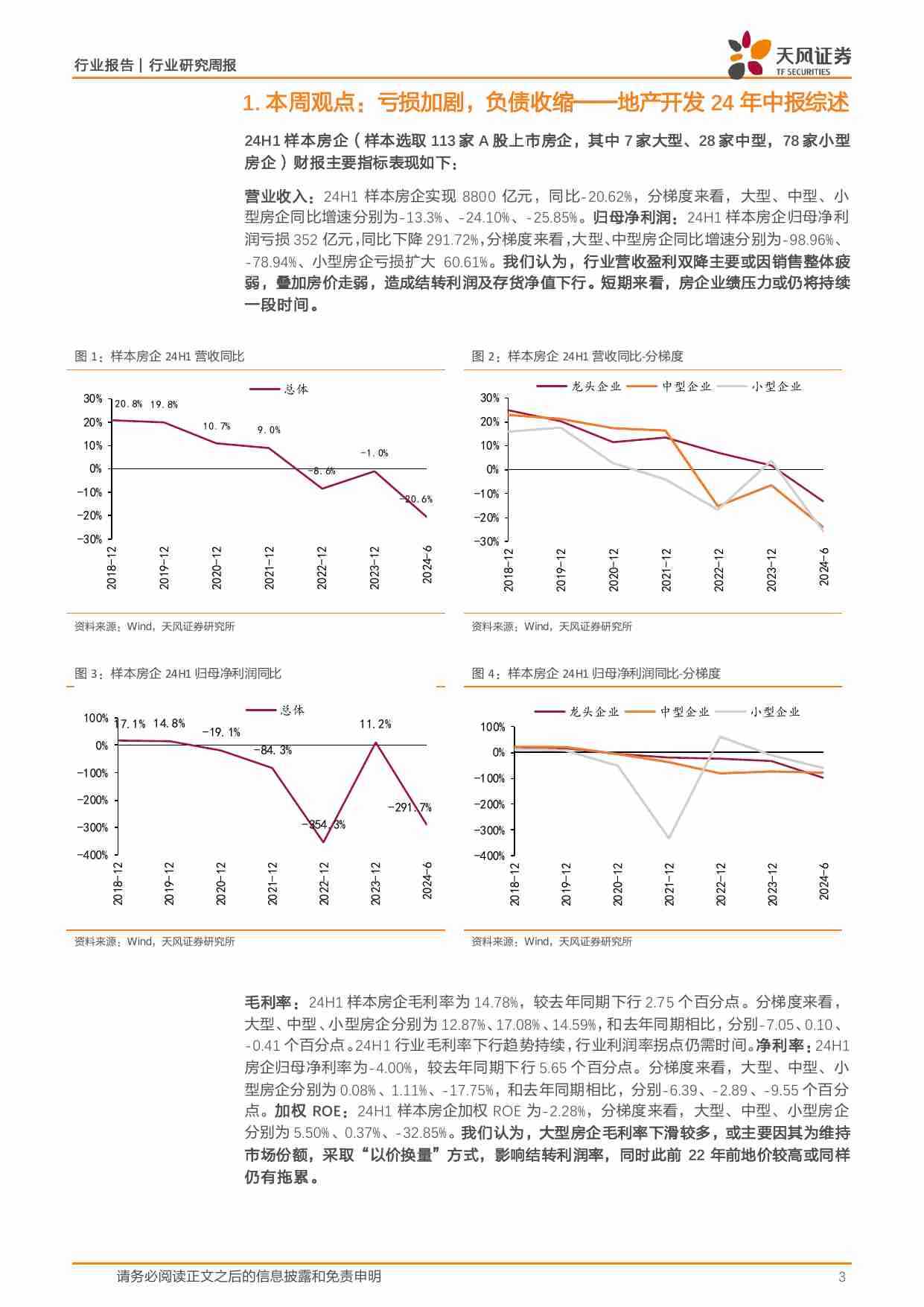 地产开发24年中报综述：亏损加剧，负债收缩.pdf-2-预览